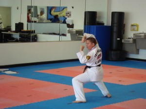 Mr. Adkins Competes in Forms, During the May Tournament