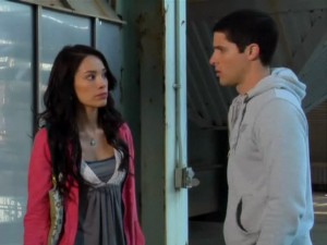 Kamen Rider - Episode 113 - Thrill of the Hunt Maya and Chris (Kamen Rider Sting) watch the fight and Chris is conflicted about what he should do.