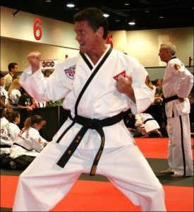 Mark Webb competes with Fourth Degree Black Belt Form.