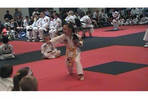 worlds_tsibleyw 2009 Songham Taekwondo World Championships - Junior (4-7) Weapons - T. Sibley Single Ssahng Jeol Bong Freestyle during her 3rd Place tie breaker.